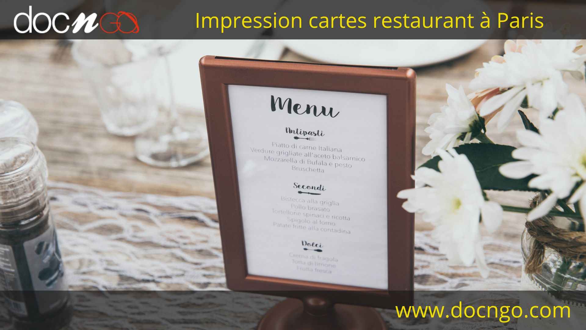 impression cartes restaurant Paris